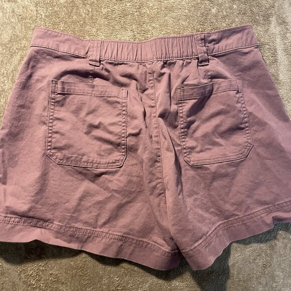 Old Navy Shorts Womens Large High Rise OG Chino Mauve Pink Stretch Casual - Picture 3 of 7